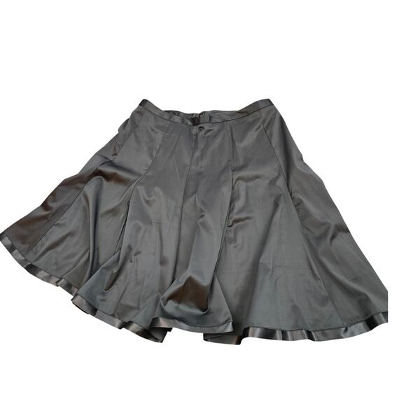 First Option Petites Stretch Swing‎ Style Skirt Black with Black  Sz 16 - Picture 1 of 9